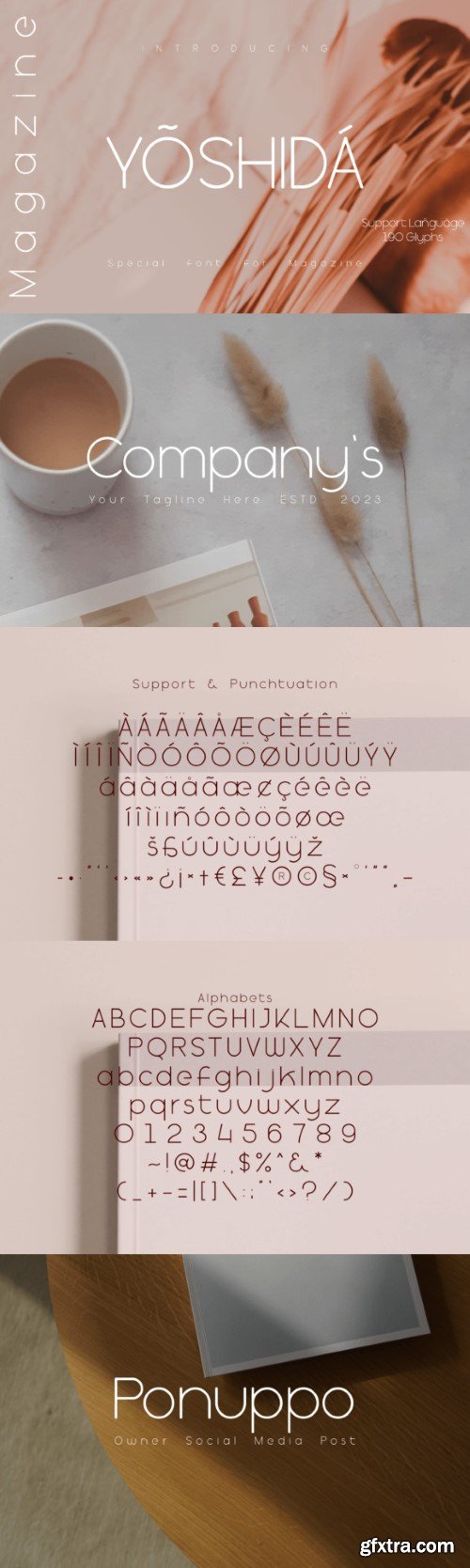 Yoshida Magazine Font