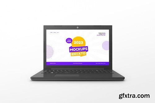 Black Laptop Mockup NQ9YYLF