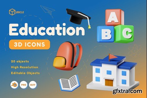 Education 3D Icon NTSNGK2