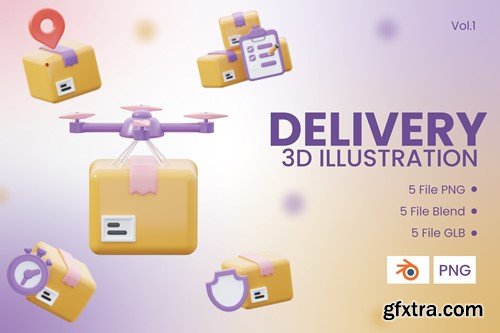 3d Delivery Icon Vol.1 B4ZMGM8