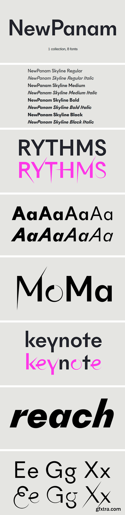 NewPanam Font Family