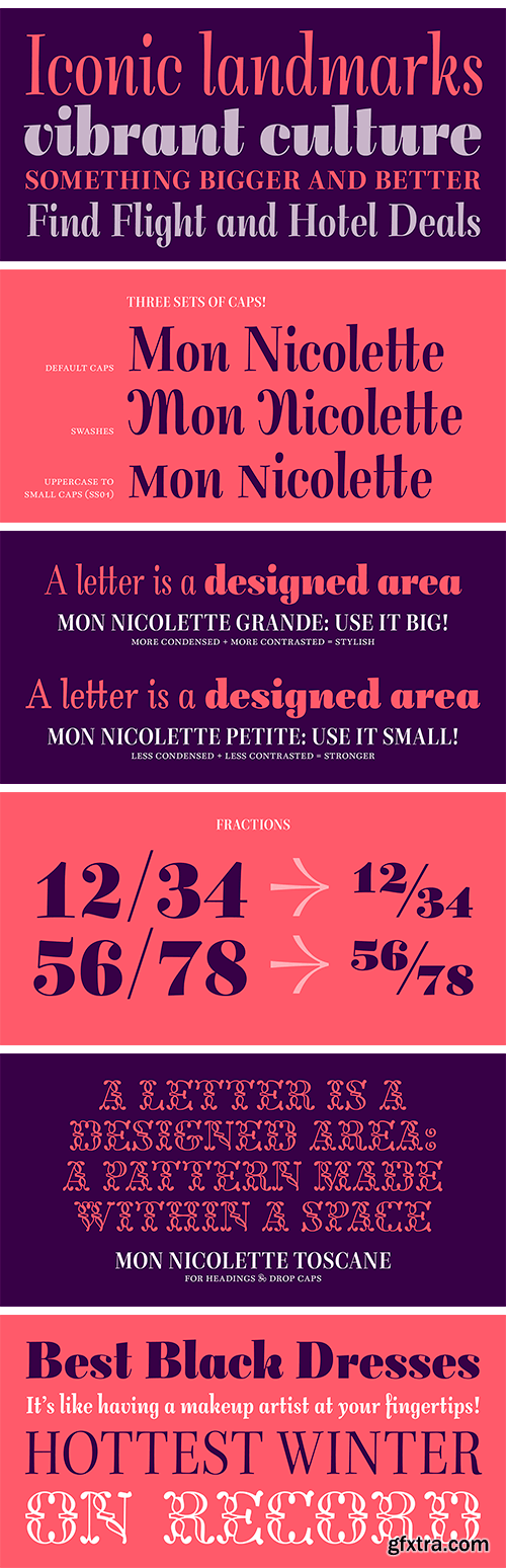 Mon Nicolette Font Family