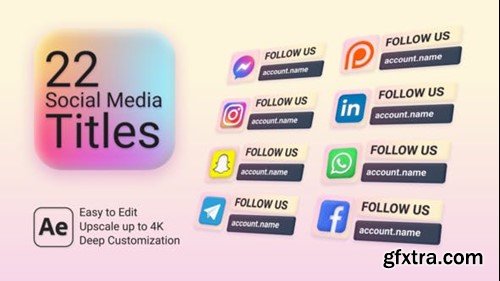 Videohive Social Media Titles 46015426