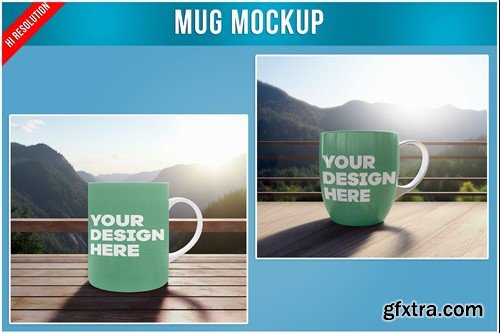 Cup of Coffee on Top of a Wooden Table Mockup ZAQP34E