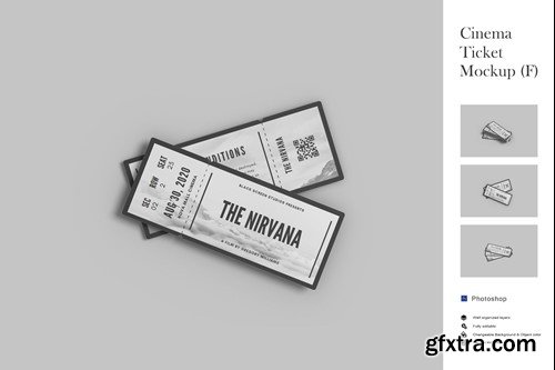 Cinema Ticket Mockup 62R4DUJ