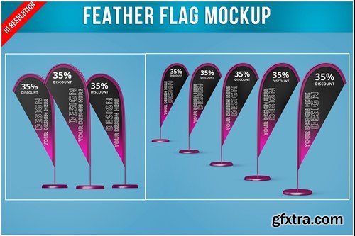 Feather Flag Mockup BRDAAEZ