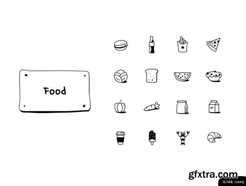 Food - Inking Icon Set Ui8.net