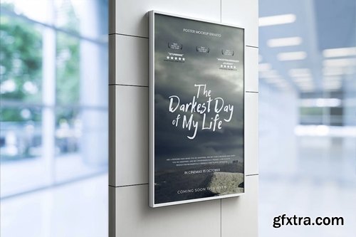 Wall Frame Poster Mockup 7KT5JZJ