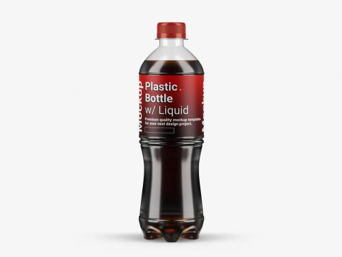 Transparent Soft Drink Bottle Mockup 572877641