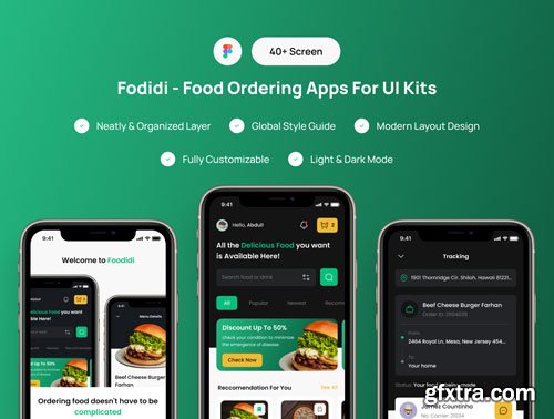 Fodidi - Food Ordering Apps For UI Kits Ui8.net