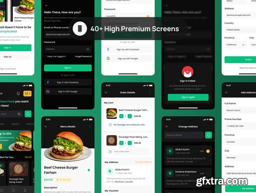 Fodidi - Food Ordering Apps For UI Kits Ui8.net