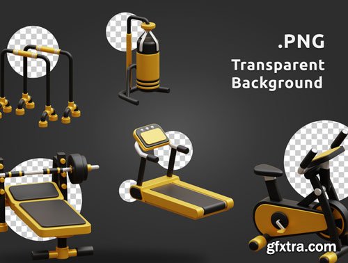 Fitness and Gym 3D Icon Pack