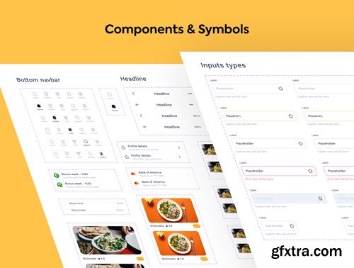 Foodka - Food Delivery App UI kit Ui8.net