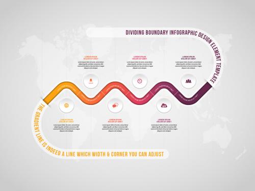 Dividing Boundary Infographic 548376467