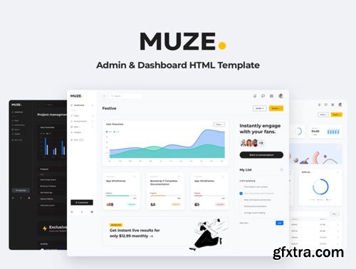 Muze Admin Dashboard Template Ui8.net