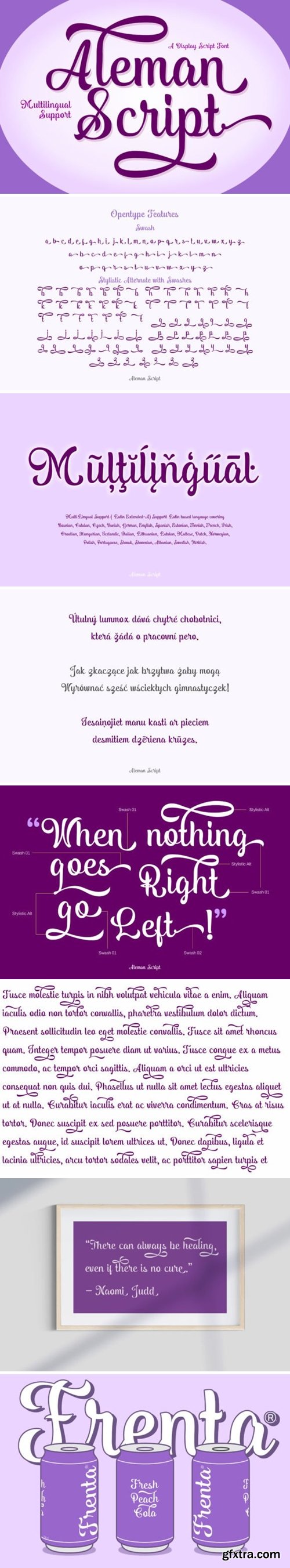 Aleman Script Font