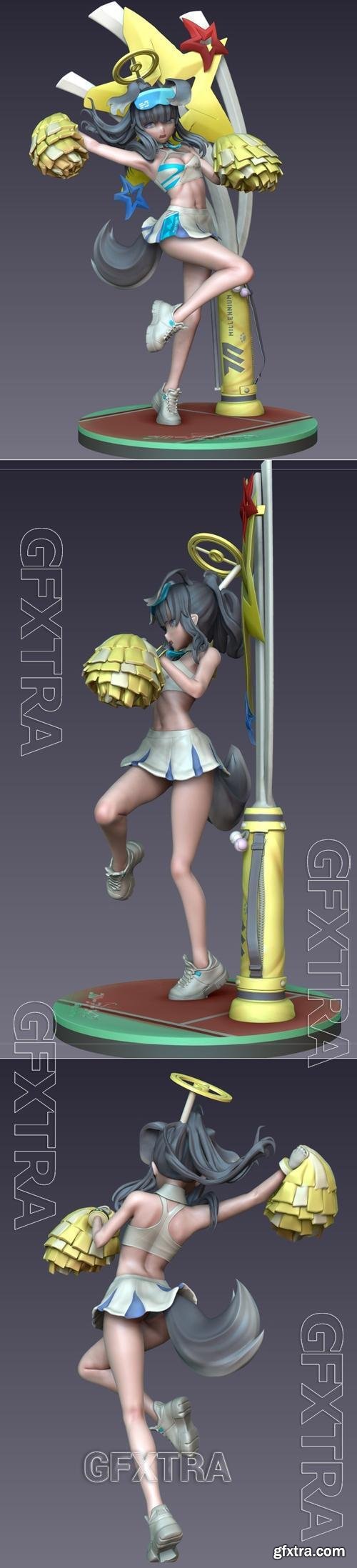 Nekozuka Hibiki Cheerleader Version (Blue Archive) &ndash; 3D Print Model