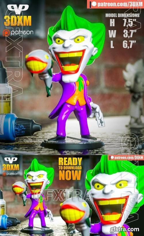 3DXM - Joker Chibi &ndash; 3D Print Model