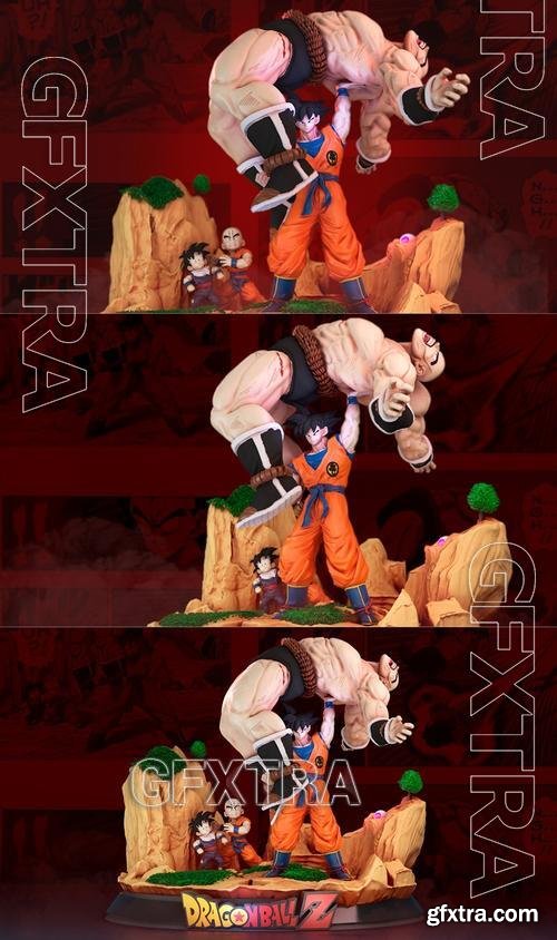 Dragon ball - Goku VS Nappa diorama &ndash; 3D Print Model