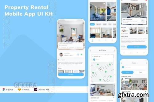 Property Rental Mobile App UI Kit K56WH98