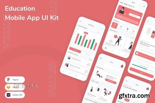 Education Mobile App UI Kit UAY6RER