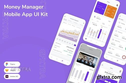 Money Manager Mobile App UI Kit 79VJKPE
