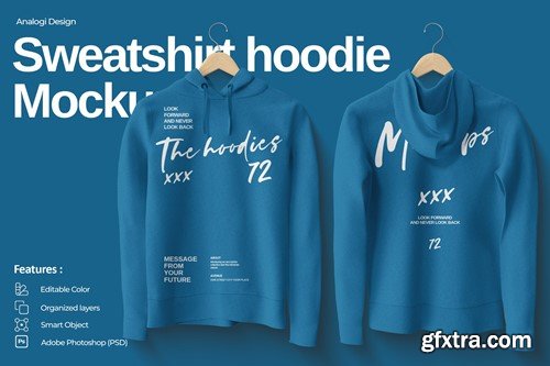 Sweatshirt Hoodie Mockup 77XHQTA