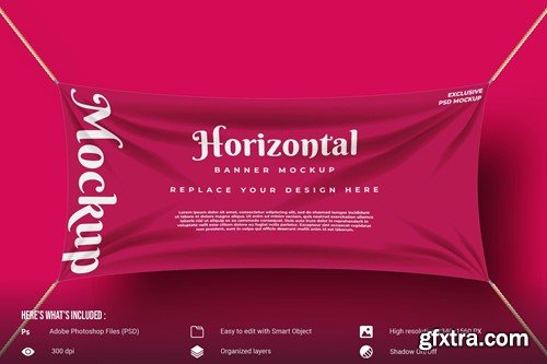 Horizontal Banner Mockup K69594A