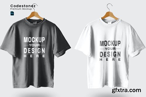 Man Tshirt Hanger Mockup 32EEMJ5