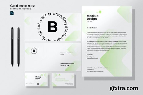 Simple Branding Stationery Mockup 58RLZFW