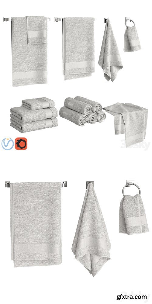 White Towels Set