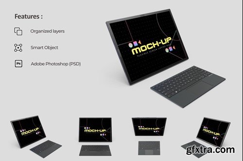 Flexible Asus Laptop Mockup 5H4UXG3