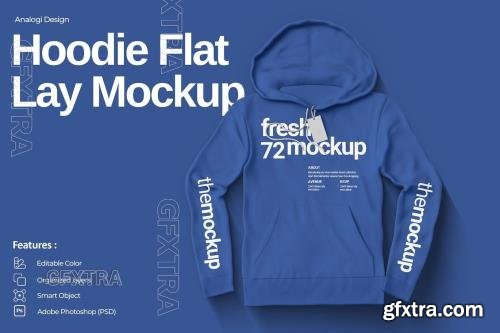 Flat Lay Hoodie Mockup JHFEVYE