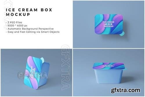 Ice Cream Box Mockup 7WBG7KR