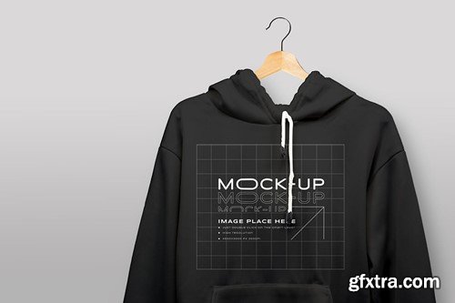 Unisex Hoodie Jacket Mockup BGSCPDL