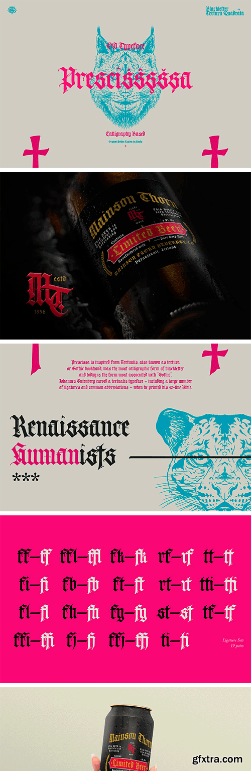 Prescissa Blackletter Typeface