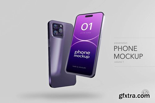 Realistic Phone Mockup vol.1 E878NQF