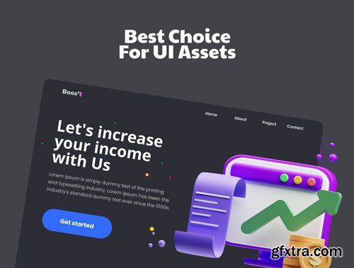 Finance 3D Illustration Ui8.net