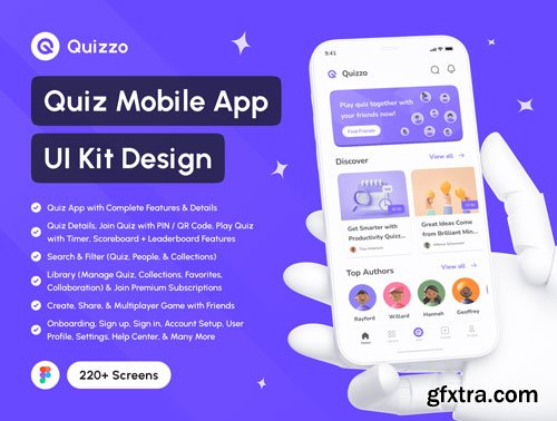 Quizzo - Quiz App UI Kit Ui8.net