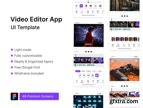 Video Editor App UI Ui8.net