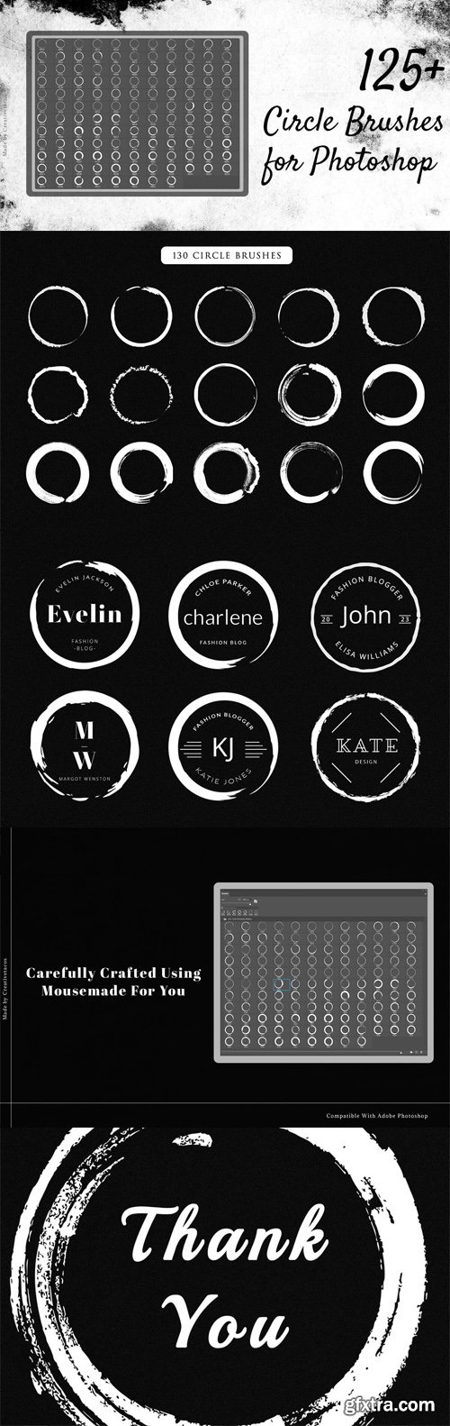 Circle Brushes for Photoshop