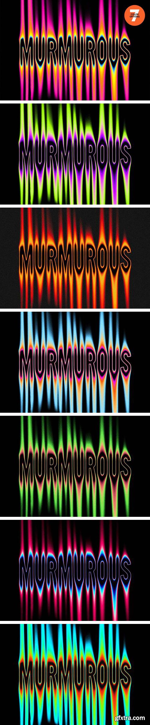 Murmurous - Acid Melting Text Effect for Photoshop