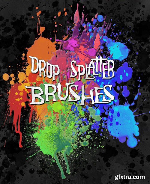 130+ Drop Splatter Brushes for Photoshop [Re-Up]