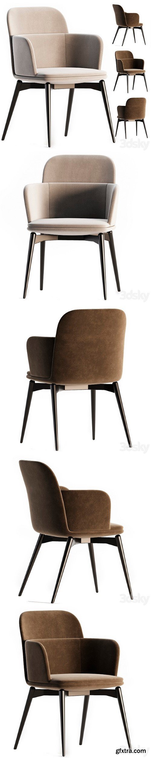 Barbican Molteni C Chair With Armrests