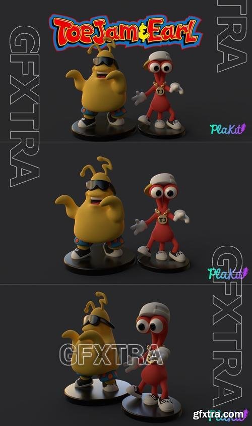 PlaKit - Toejam and Earl &ndash; 3D Print Model