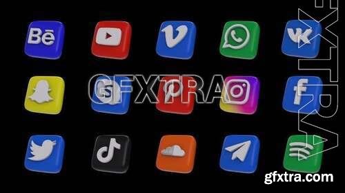 Animated 3D Social Icons Pack 1560878