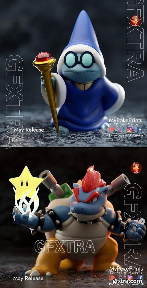 Bowser Blastoise and Mage squirtle &ndash; 3D Print Model