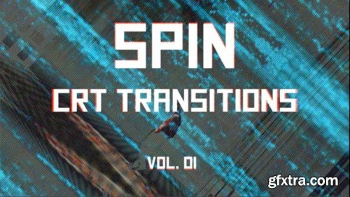 Videohive CRT Spin Transitions Vol. 01 46093811