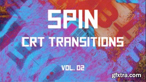 Videohive CRT Spin Transitions Vol. 02 46093824