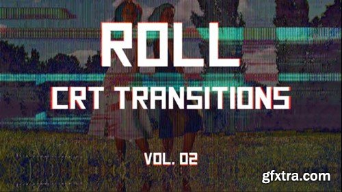 Videohive CRT Roll Transitions Vol. 02 46093692